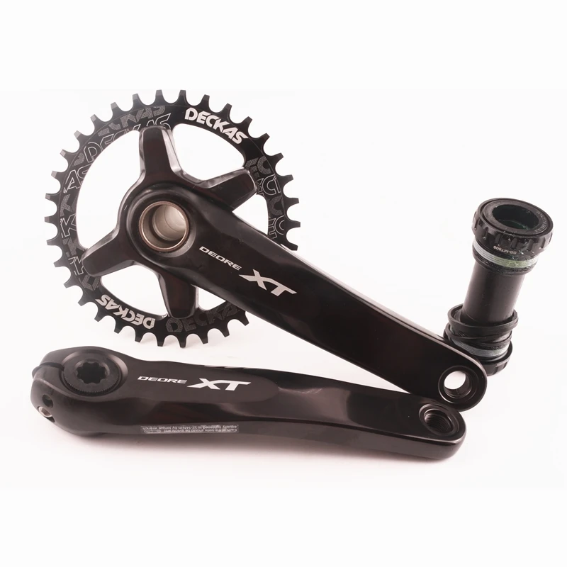 SHIMANO Deore XT M8000 коленчатый комплект 1x11 скоростных цепных колес с Deckas 96BCD с узкой широкой короной MT800 30T 32T 34T 36T 38T
