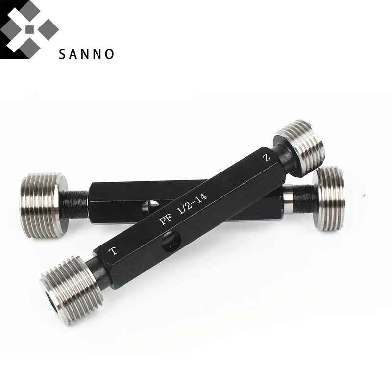 JIS cylindrical thread plug gauges  PF18, PF14, PF38, PF12, PF34, PF1 inch go and no go straight pipe measuring tool (2)
