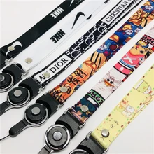 Для iPhone 11 X мультяшный милый брелок, ремешок на шею, роскошный мобильный телефон, ремешок для ключей, ID карты, строп, веревка, держатель для ID значка, ремешок