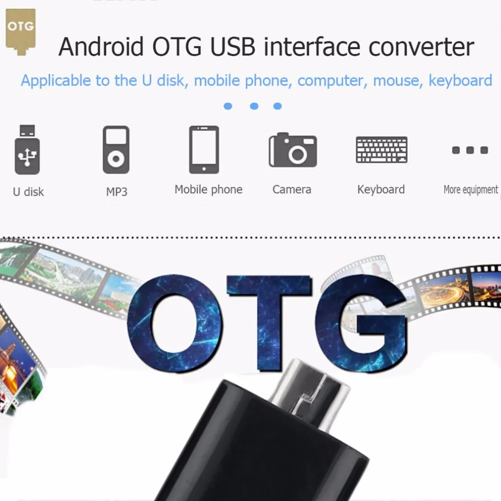 1 шт. Портативный преобразователь OTG Micro USB 5 pin "папа" в "Мама" переходник с