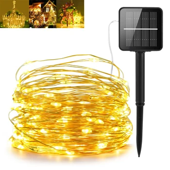 

2019 New Hot 20M Solar Copper Wire String Lights Fairy Lamps Outdoor Party Decoration Home#