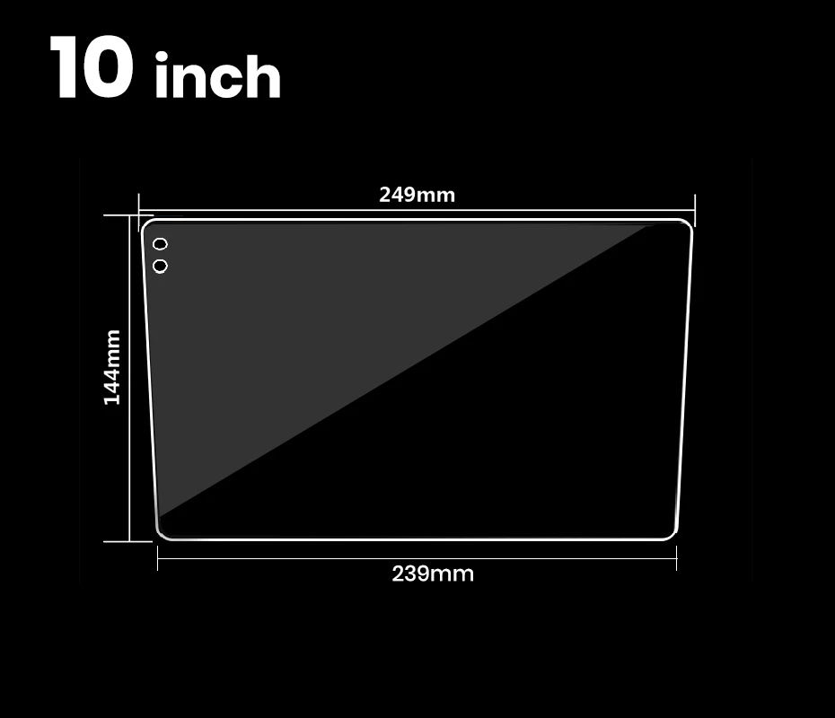 Tempered Glass Protective Film Junsun Car Radio 9 and 10.1 inch Waterproof Scratch resistant Explosion proof Screen Protector