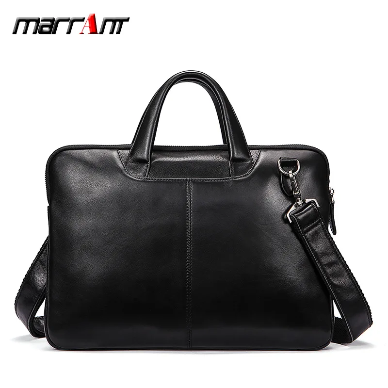 

Real leather single shoulder slant bag male horizontal men's business handbag first layer cowhide computer briefcase