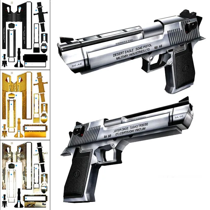 Оружие Phantom Ghost Snake Desert Eagle 3D бумажная модель DIY Ручная 1:1 игрушечный пистолет|paper