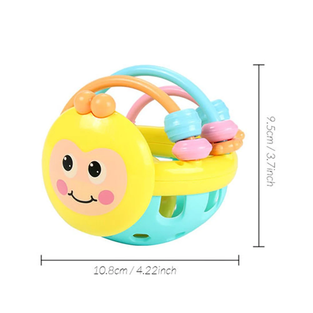 Мягкая резина Juguetes Bebe мультфильм пчела рука стучать погремушка гантели Ранние развивающие игрушки для ребенка руки детские игрушки с колокольчиком#30