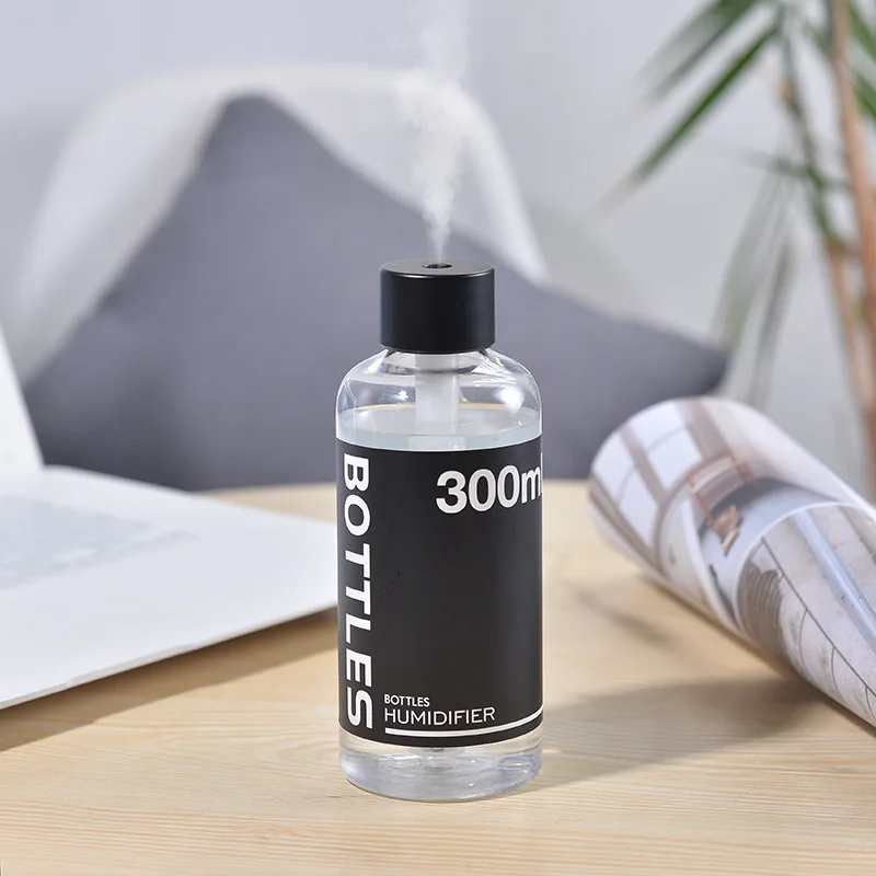

New Style Bottle Humidifier Universal Mini Spray USB Travel Portable Creative Mineral Water Bottle Humidifier Gift