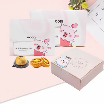 

2020 New Lovely piggy cake packaging box baby shower favors gifts boxes Birthday party supplies 20pcs/lot