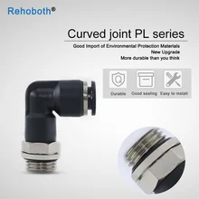 Controlador de Velocidade de Fluxo pneumático Montagem PL06 PL08 PL10 PL12 Remoto Peças de Impressora Tubo de PTFE 3D Engate Fittings(China)