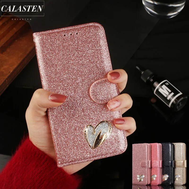 Fashion Bling Glitter Leather Wallet Flip Case For Samsung A20S A12 A32 A52 A42 A72 A51 A71 5G A21S A31 A50 A70 A30 Holder Cover cute samsung cases