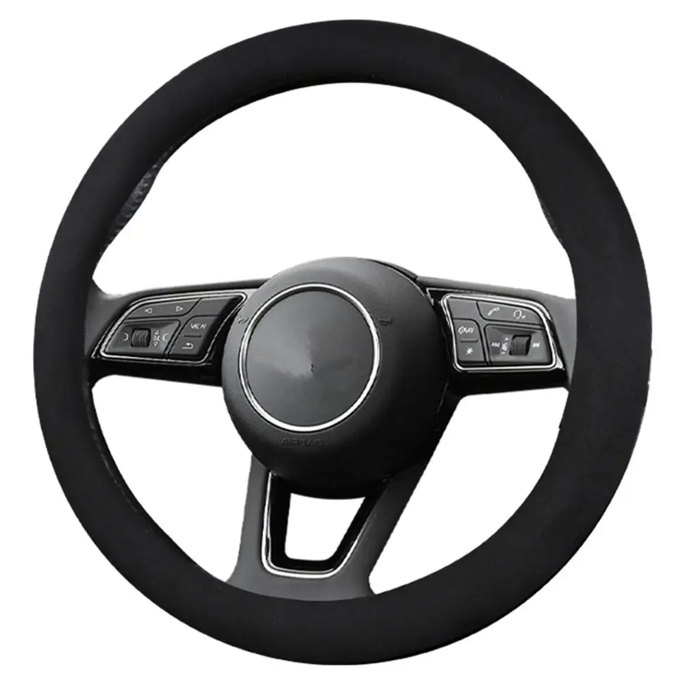 Замшевый кожаный чехол на руль 38 см 1" для Toyota 86 Agya Allion Auris Avalon Aygo Vios Vitz Yaris Mark X Hilux Alphard