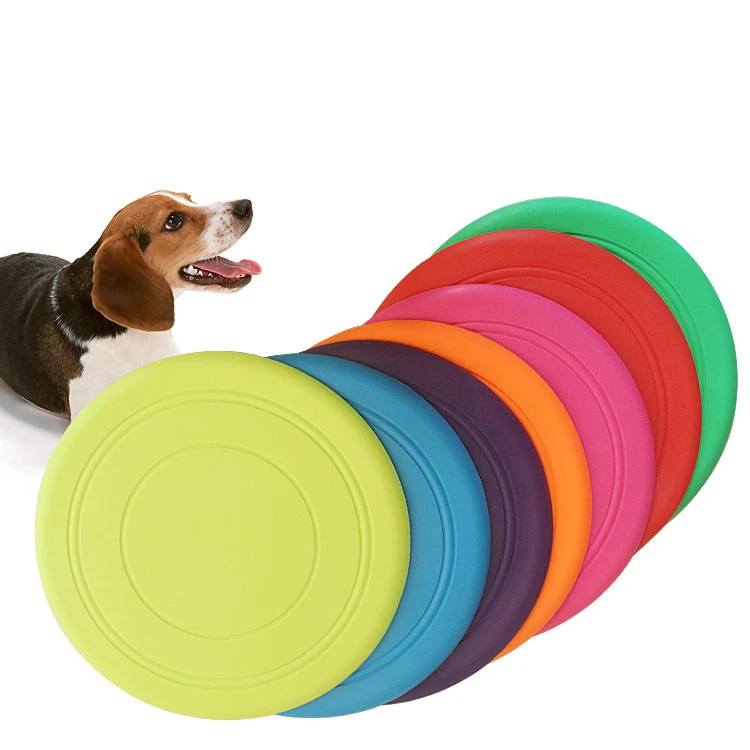 Silikon Fliegende Untertasse Tablett Hund Katze Spielzeug Gummi Fliegenden Scheiben Hund Spiel Beständig Kauen Welpen Ausbildung Lustige Interaktive Haustier Supplie – Detail 2
