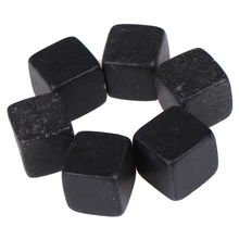 6 шт Вино лед камень барная посуда инструмент Виски Камни виски рок потягивания натурального льда кубики для охлаждения подарок на Рождество свадьбу