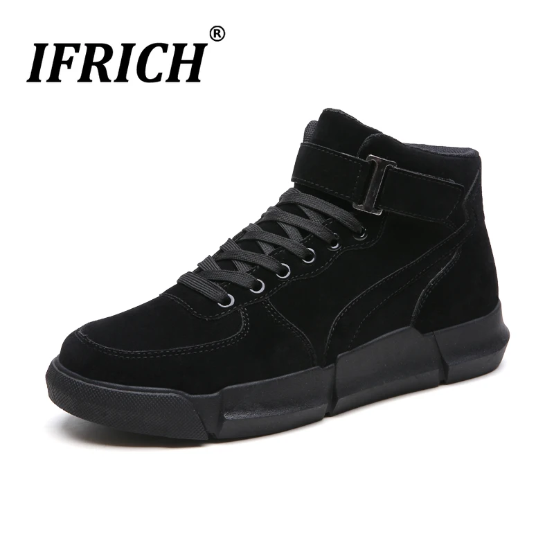 New Trend Casual Boots Men Designer Sneakers For Men Hook& Loop Men Young Ankle Boots Spring/Autumn Long Boots For Men