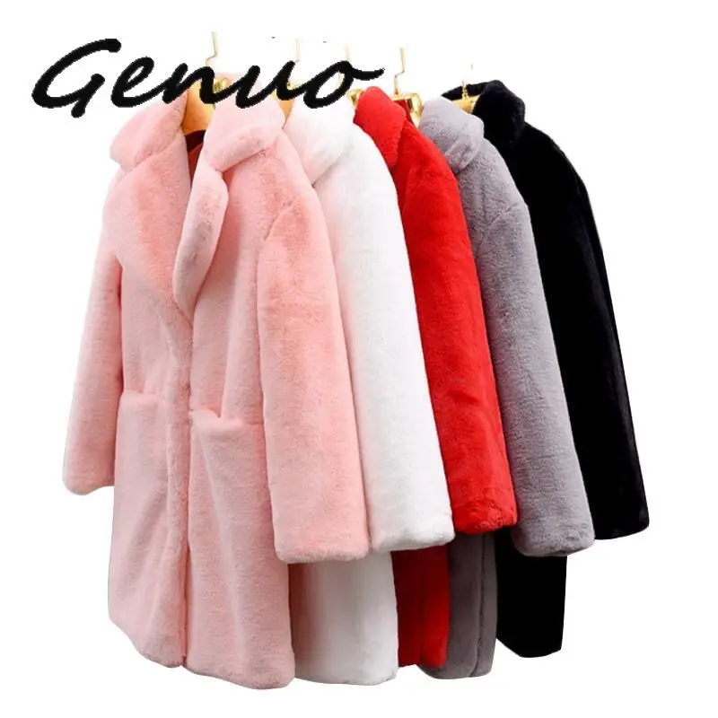 #*Cheap New 2019 European Style Winter And Autumn Large Size Turn down Collar Long Loose Woolen Blazer Women Thickening Woolen Coat