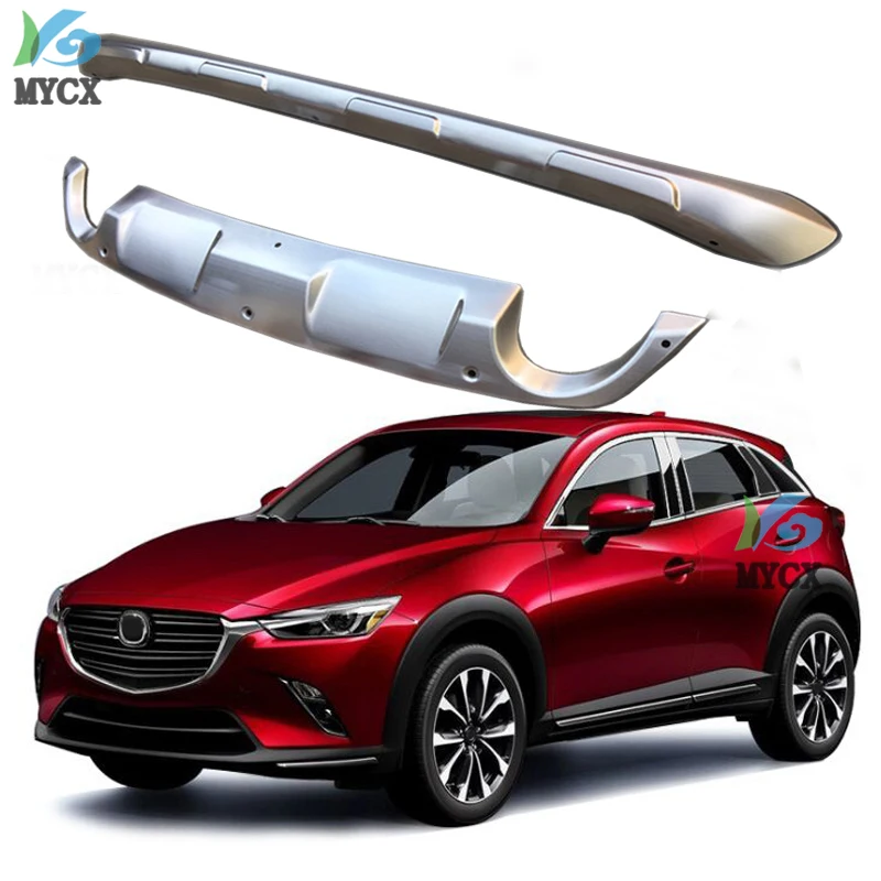 2 шт алюминиевый сплав передний и задний бампер Защитная Накладка для Mazda CX-3 CX3