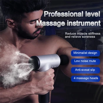 

Coodle Deep Tissue Muscle Massage Gun 6 Gears Percussion Massage Body Fascia Gun Back Massager Handheld Muscle Gun for Body