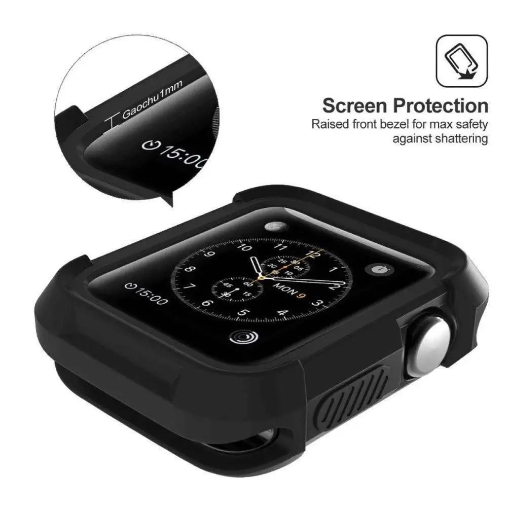 Прочный противоударный бампер защитный чехол для Apple Watch SE/6/5/4/3/2 38 мм 40 42 44