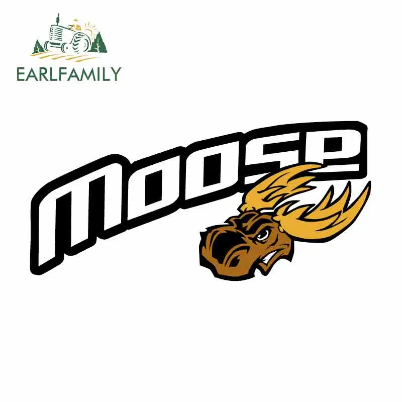 EARLFAMILY 13 см x 6,3 см MOOSE графика автомобильные наклейки бампер доска для серфинга JDM наклейки на холодильник водонепроницаемый Occlusion царапины