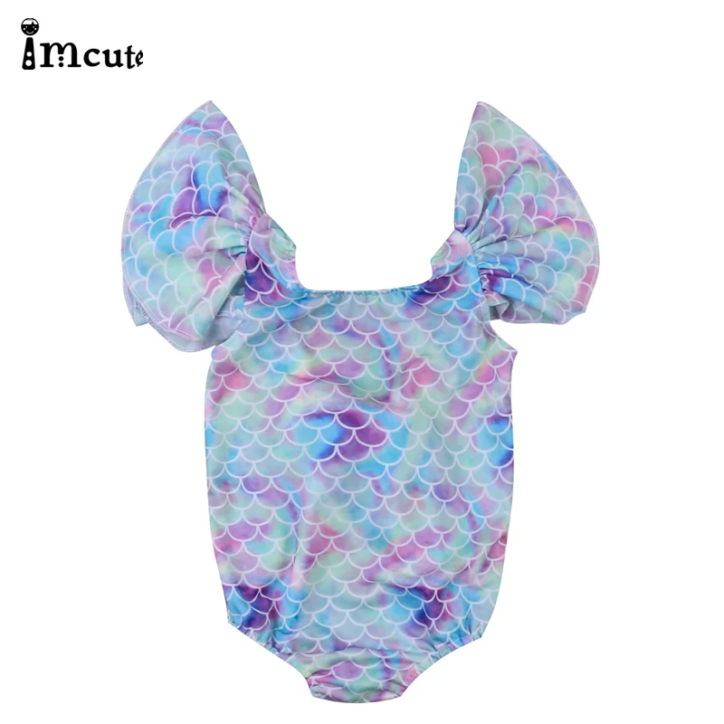 ImCute 2020 детская брендовая одежда для девочек плавательные бикини в стиле русалки 1