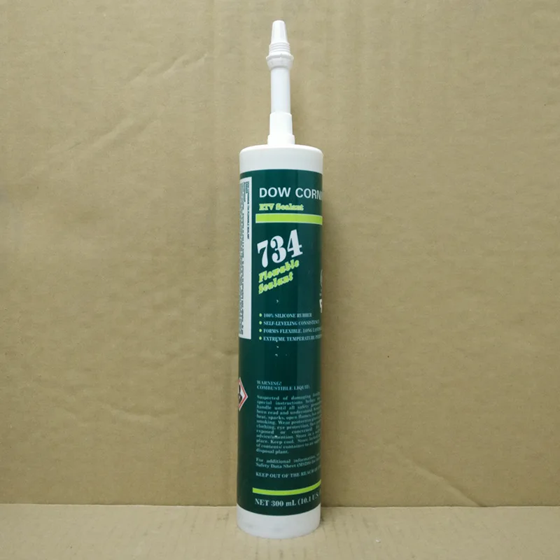 

1pcs Dow Corning DC734 Sealant RTV Silicone Fluidity Glass Glue Mechanical Device Duct Crack Transparent