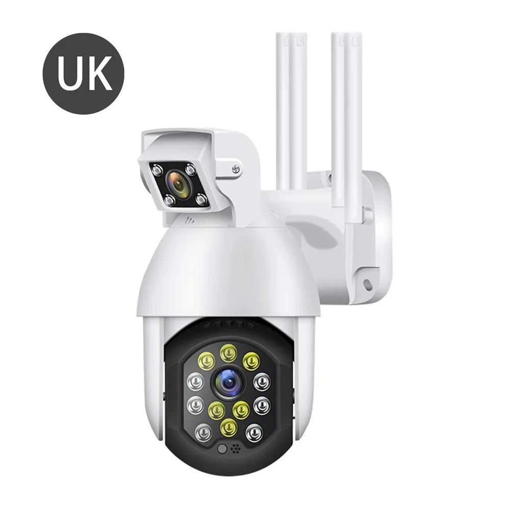 1080P умная IP-камера ночного видения с отслеживанием движения и двумя объективами