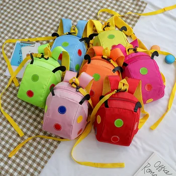 

Candy Color Children's Bags 2020 Summer New Backpack Cute Anti Lost Contrast Color Backpack Fashion Kid Boy Girls safety Bag