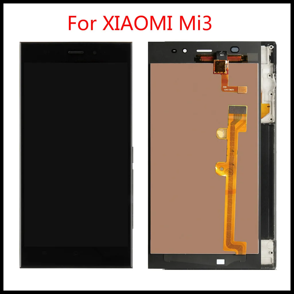 100% Tested Top quality TDS-CDMA WCDMA 5.0'' Original LCD For XIAOMI Mi3 Display Touch Screen With Frame |