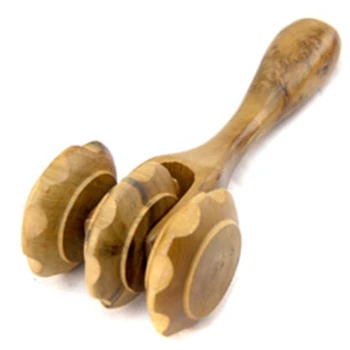 

Body Massager Wood Slimming Tool Thin Leg Waist Natural Material Massage Roller Hand Push Beauty Care Wheel Massage Instrument