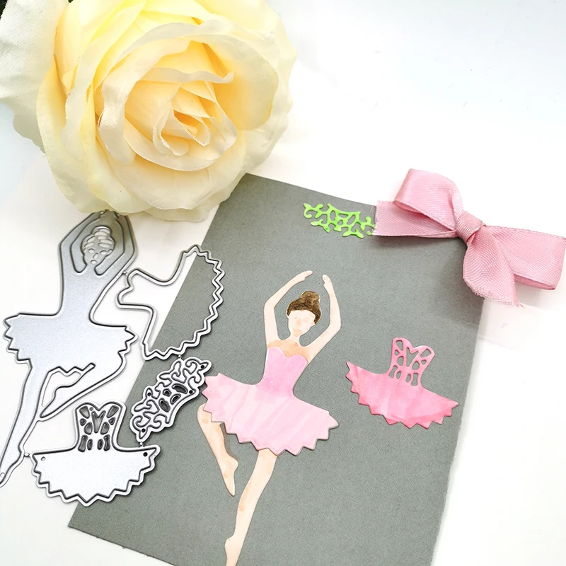 Julyarts 2019New Dancing Girl Metal Cutting Die Stencil for Scrapbooking Photo Album Paper Card Making Crafts Cut | Дом и сад