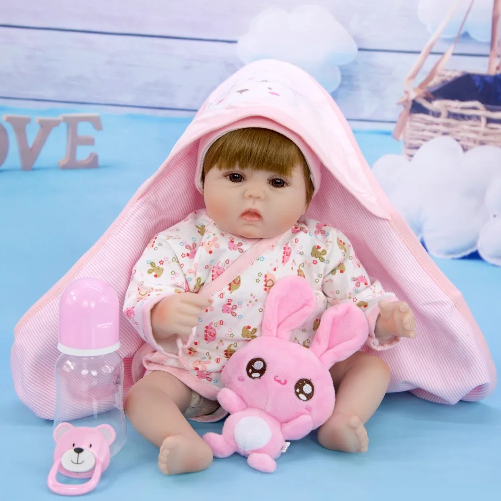 Силиконовые перерожденные куклы младенцы, с Ткань для тела 1" 42 см Reborn Baby Realisting Сделай Сам Интеллектуальный Boneca детский приятель для сюрприз