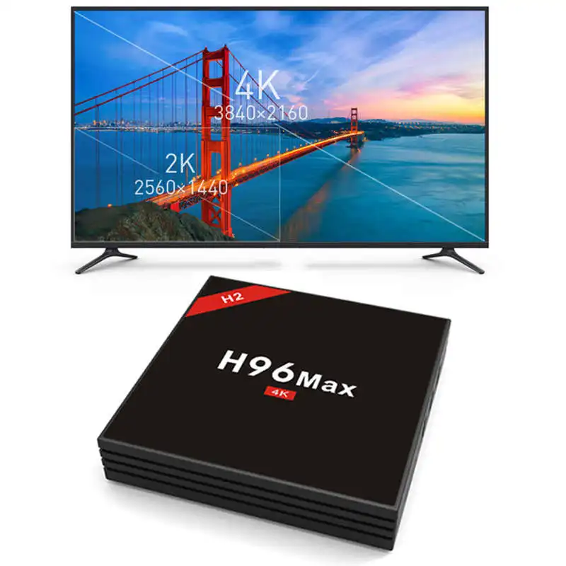 H96MAX-H2B Android 7,1 Smart tv Box Amlogic RK3328 четырехъядерный Wifi 2,4G/5G 4K Видео Медиа плейер для Live HD IPTV/VOD EPG Netfl