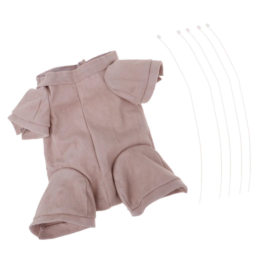 2" Reborn Cloth Body Baby Supply для 3/4 рука полная ножная кукла комплект одежды Сделай Сам замша