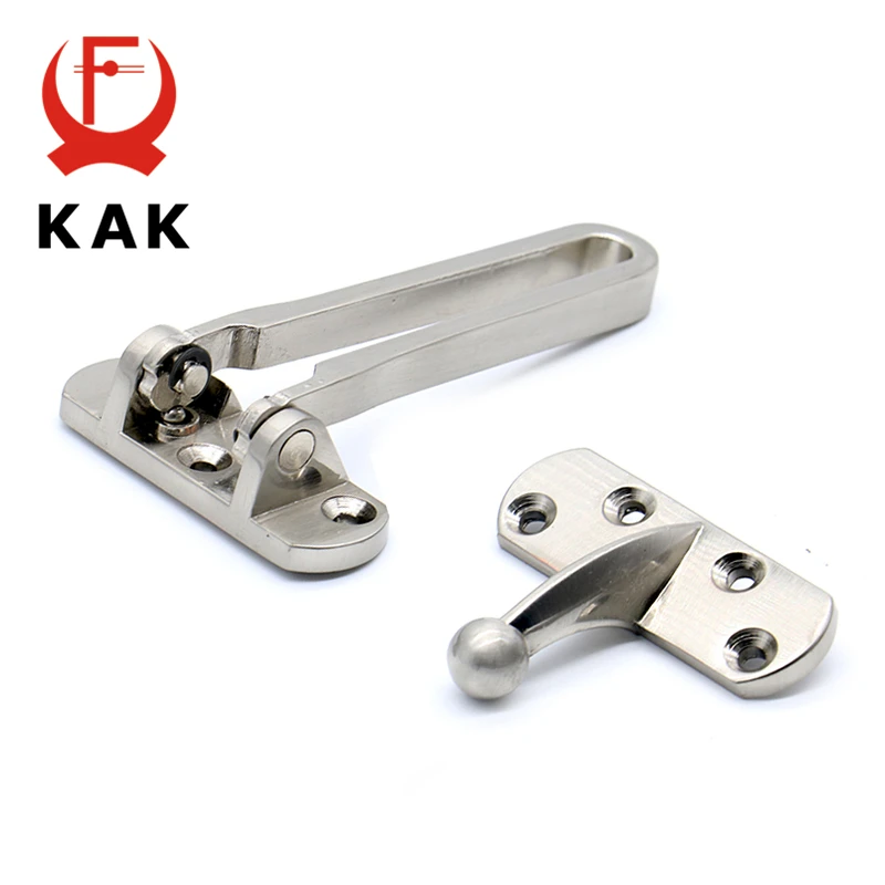 Zinc Alloy Hasp Latch Lock Door Chain Anti-theft Clasp Window Cabinet Locks Tools For Home Hotel Security Door Lock Hardware