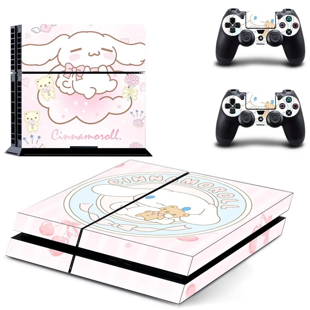 Cinnamoroll лаурель собака PS4 кожи наклейка виниловая для sony Playstation 4 консоли и 2 контроллеров PS4 кожи Стикеры