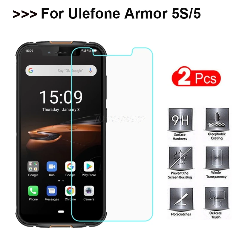 

1-2PCS Tempered Glass Ulefone Armor 5S Screen Protector 9H Protective Cover Mobile Phone Film for Ulefone Armor 5 Armor5S 5.85"