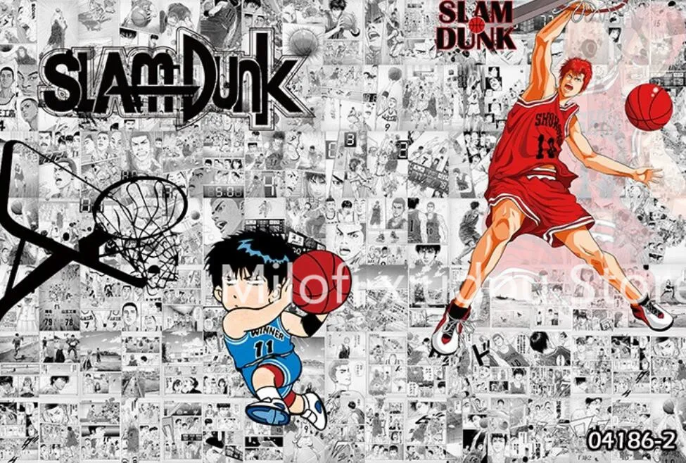 Milofi 子供部屋用の3d壁紙 パーソナライズされた壁画 アニメ スラムダンクマスター 白黒 漫画 ワンピース Aliexpress Home Improvement