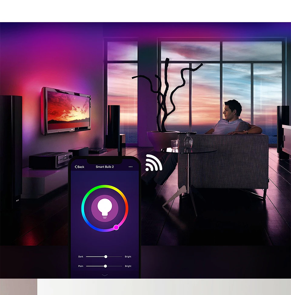 15W WiFi умный Светильник лампы RGBW ампулы светодиодный E27 B22 RGB лампада Alexa интеллигентая(ый) светодиодный WiFi лампы работать с Alexa Echo Google home