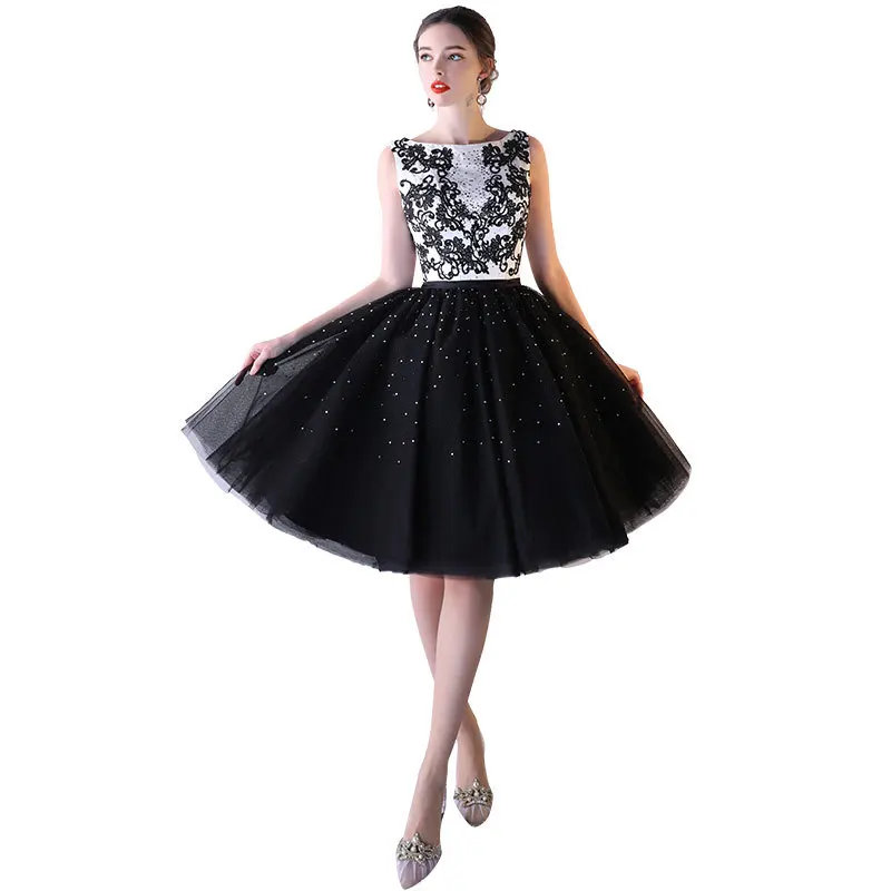 

Evening Dress Sleeveless O-Neck Lace Up Women Party Dresses Tank Embroidery Flower Pattern Fashion Designer Formal Gowns LX050