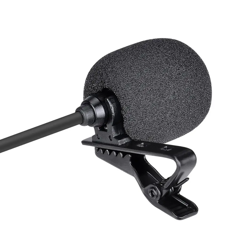 Double Lavalier Microphone Smartphone Omnidirectional Lapel Mic for Mobile Cell Phone Studio Video Recording -3.5mm Jack/6M