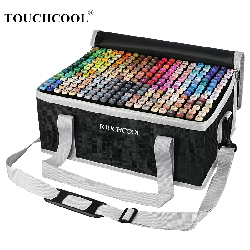 

TOUCHCOOL Marker Manga Drawing Art Markers Dual Head Alcohol Based Mark Pens Sketch Brush Pen Art Supplies Designer Paint Pen