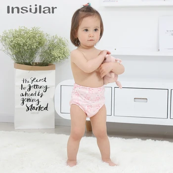 

Baby Panties Nappe Papier Kids Cotton Reusable Training Pants Toddler Underwear Breathable Adorable Comfortable Cloth Diaper