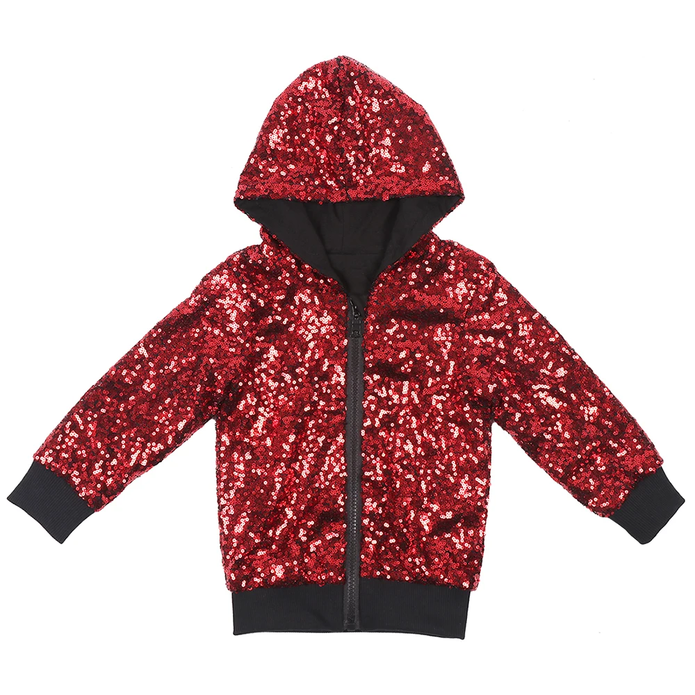 

Boys Outwearing Coat Sequin Jacket for Boys Fashion Girls Sparkle Jacket for Spring Autumn Winter Soft Cotton inside Clothing