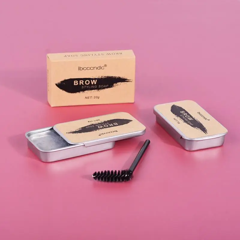 

Feathery Brow Styling Soap Setting Gel Waterproof Long Lasting Brows Tint Eyebrow Gel Kit Eyebrow Tin Makeup Cosmetic T0860