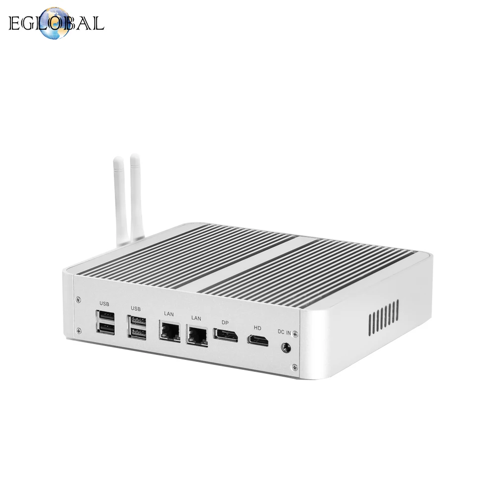 Новейший безвентиляторный мини ПК Kaby Lake Intel Core i5 7260U умный компьютер Win 10 Pro HDMI VGA 2 *