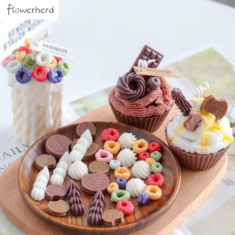 Cookie Silicone Mold Cake Decoration DIY Donut Circle Resin Mould Chocolate Biscuit Cake Decorating Tools Pastry Candle Molds