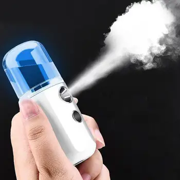 

30ml Mini Nano Facial Sprayer Humidifier USB Charging Face Moisturizing Steamer Nebulizer Skin Care Tool for Baby Safety Nursing