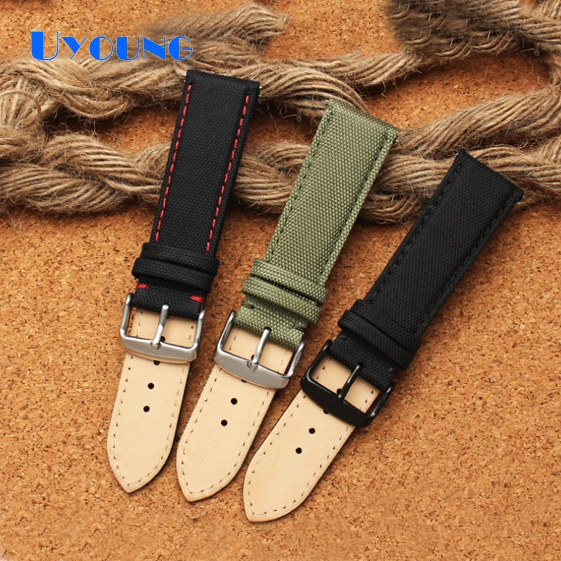 Nylon Camouflage Canvas Watch Strap For Seiko Citizen Longines Replace Waterproof Leather Watch Band Watch Bracelet 18 20 22mm Watchbands Aliexpress