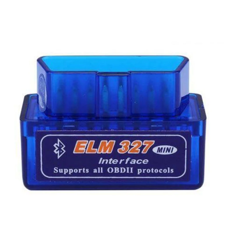 Bluetooth-сканер OBD 2 V2.1 автомобильный диагностический инструмент ELM 327 Bluetooth для Android/Symbian/OBDII протокол - Цвет: Синий