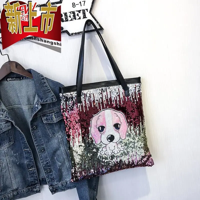 

Summer Bag 2019 New Style Korean-style Versitile Fashion Sequin Handbag Street Fashion Crossbody Bag