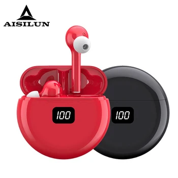 

TWS Bluetooth Earphone True Wireless Bluetooth Stereo bass With Mic Handsfree Earbuds AI Control With Microphone
